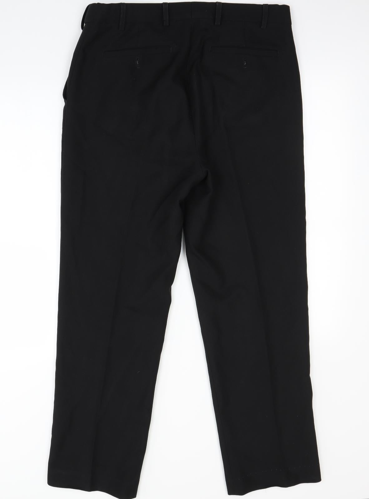 Skopes Mens Black   Dress Pants Trousers Size S L29 in