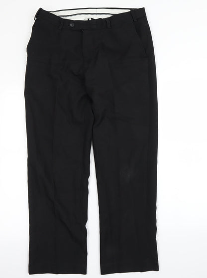 Skopes Mens Black   Dress Pants Trousers Size S L29 in