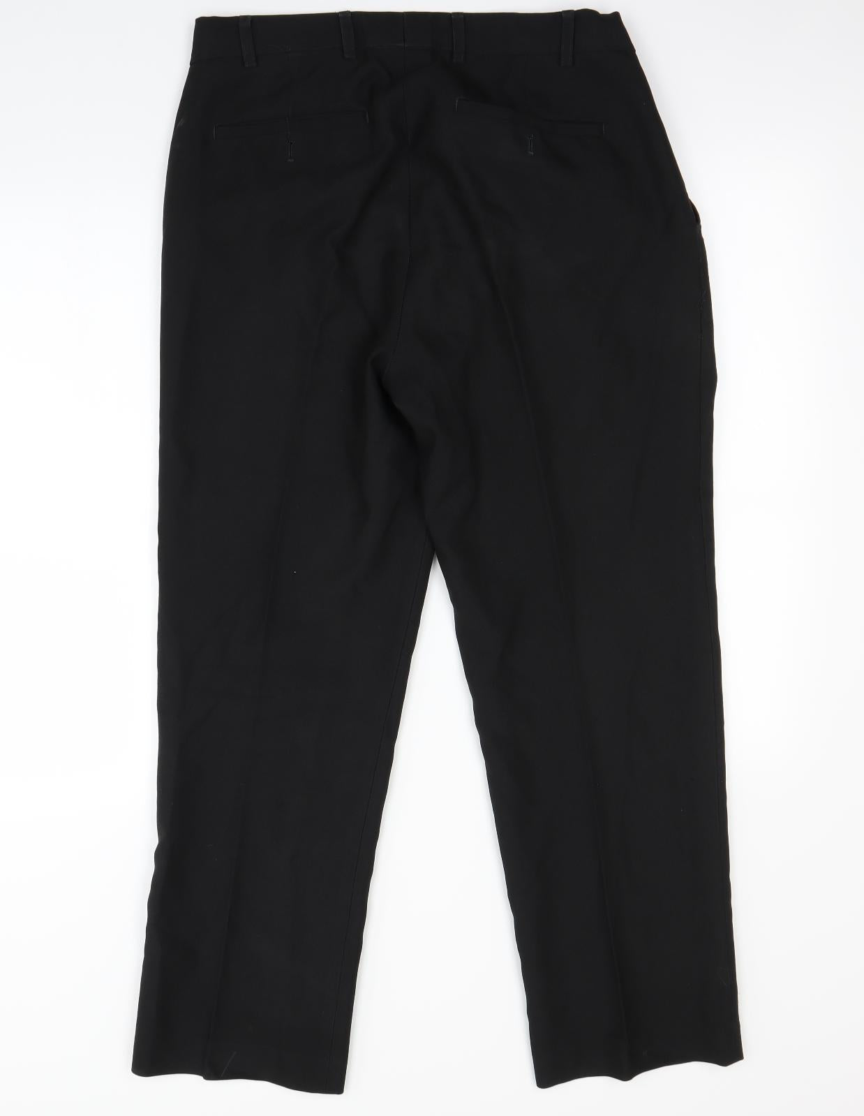Skopes Mens Black   Dress Pants Trousers Size S L29 in
