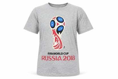 Preworn Boys Grey   Basic T-Shirt Size 12-13 Years  - fifa world cup