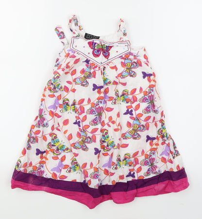 DGirl Girls White   Trapeze & Swing  Size 4-5 Years  - Butterfly