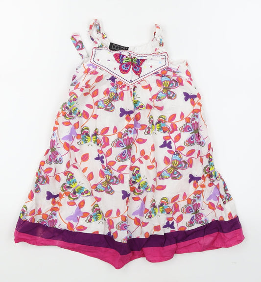 DGirl Girls White   Trapeze & Swing  Size 4-5 Years  - Butterfly