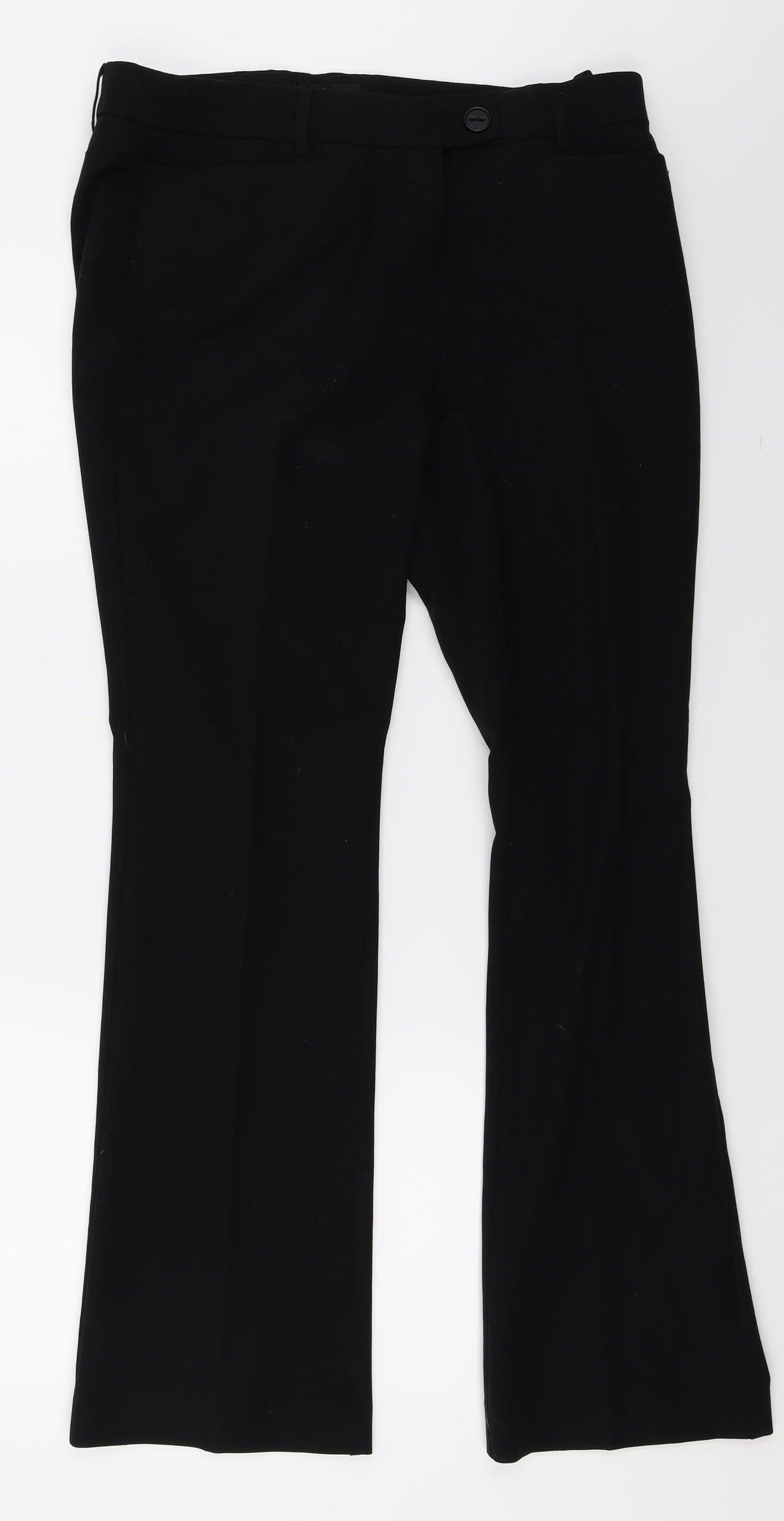 Womens UK Size 12 NEXT Regular Fit  Black Trousers