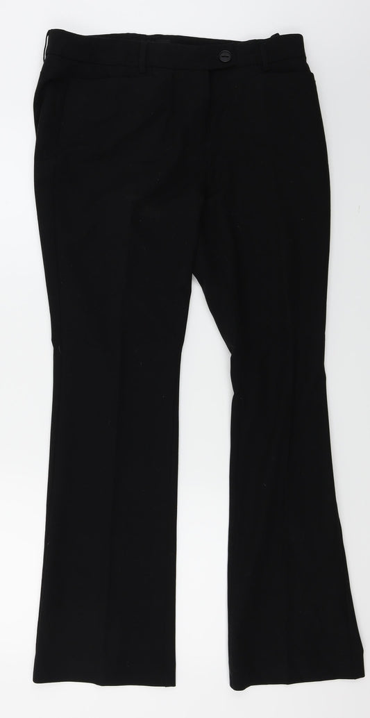 Womens UK Size 12 NEXT Regular Fit  Black Trousers