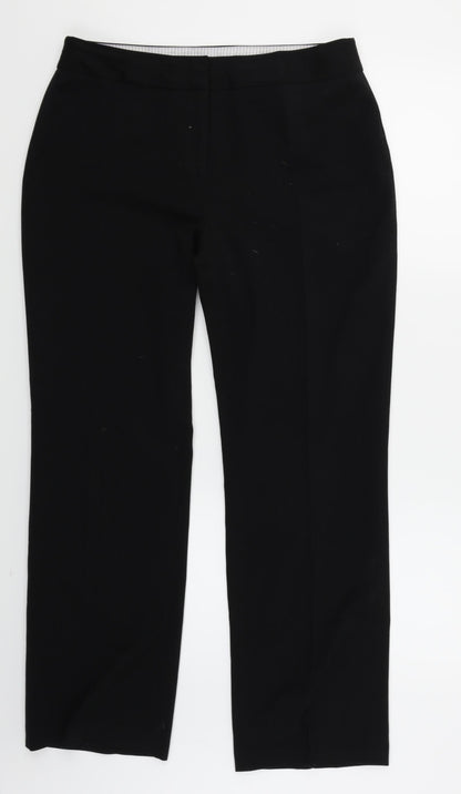 Womens UK Size 12 The collection Regular Fit Dress Pants Black Trousers