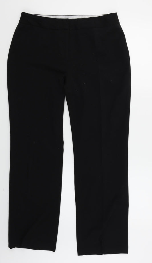 Womens UK Size 12 The collection Regular Fit Dress Pants Black Trousers