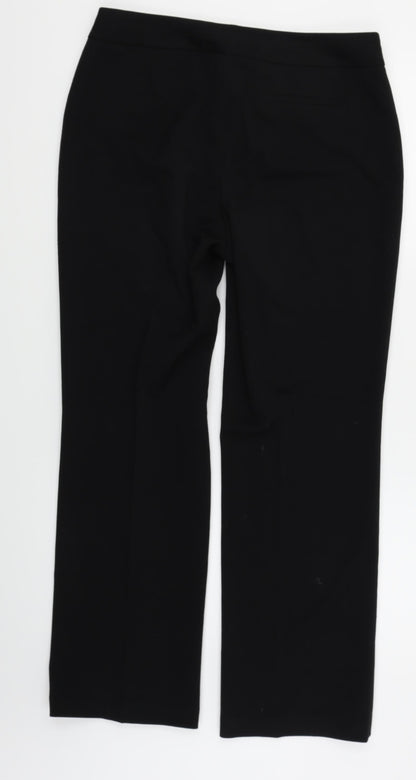 Womens UK Size 12 The collection Regular Fit Dress Pants Black Trousers