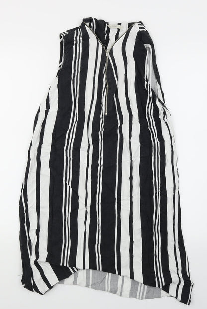 George Womens Black Striped  Trapeze & Swing  Size 14