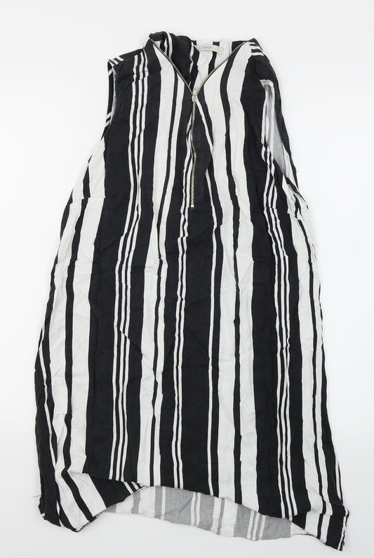 George Womens Black Striped  Trapeze & Swing  Size 14