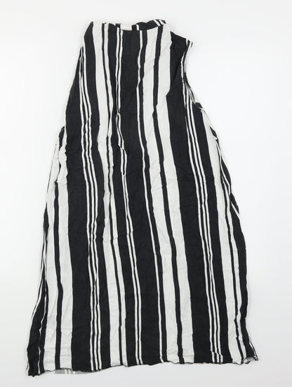 George Womens Black Striped  Trapeze & Swing  Size 14