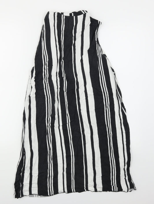 George Womens Black Striped  Trapeze & Swing  Size 14