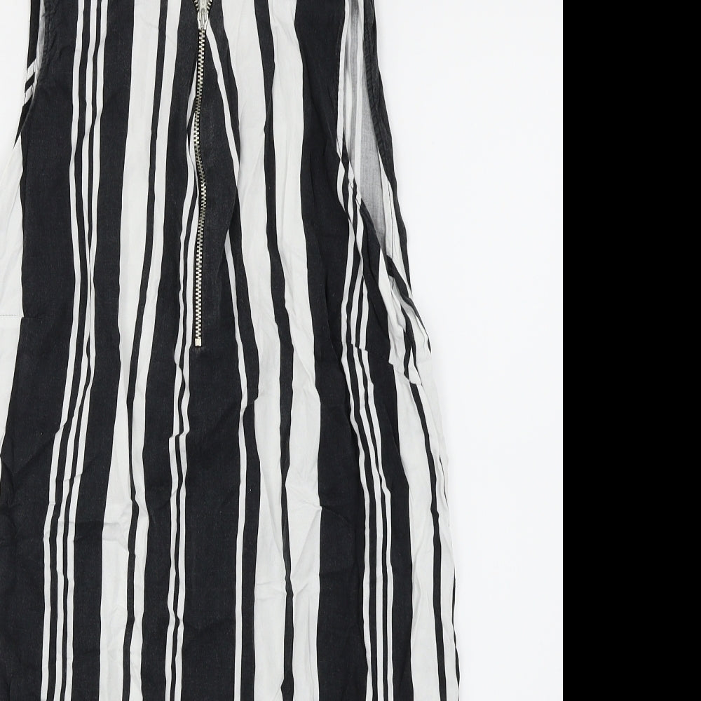 George Womens Black Striped  Trapeze & Swing  Size 14