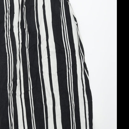 George Womens Black Striped  Trapeze & Swing  Size 14