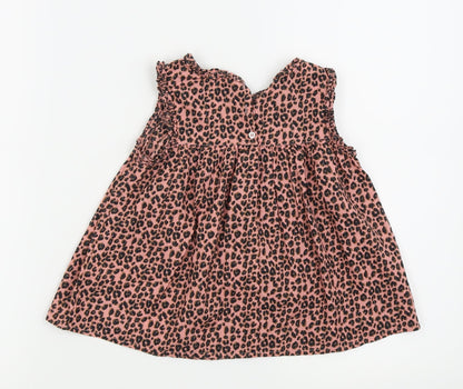 NEXT Girls Pink Animal Print  Ball Gown  Size 3-4 Years