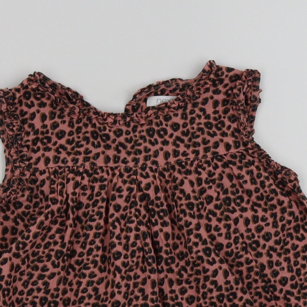 NEXT Girls Pink Animal Print  Ball Gown  Size 3-4 Years