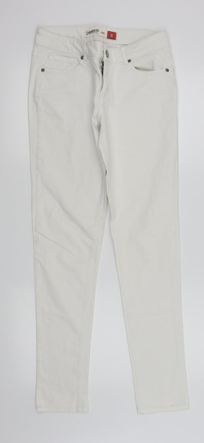 Cherokee Womens White   Skinny Jeans Size 10 L29 in