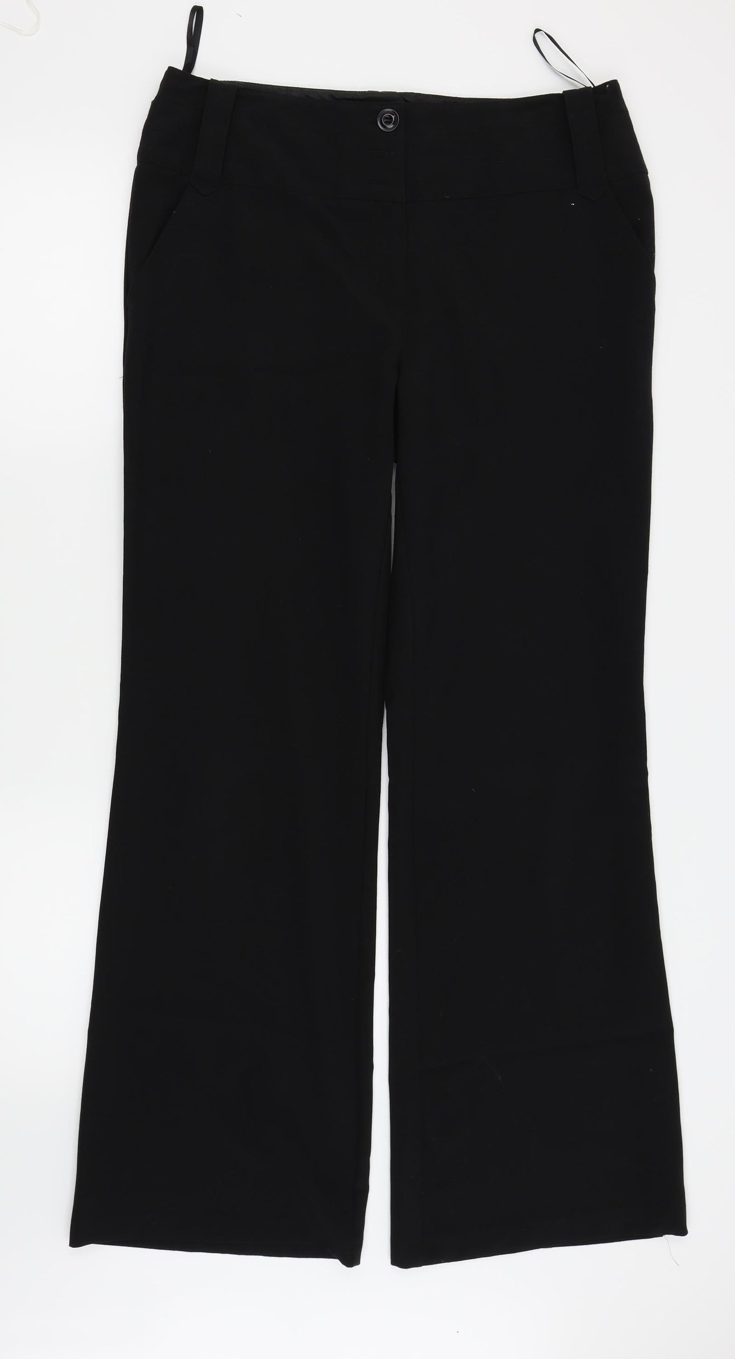 Asda George Womens Black   Trousers  Size 14 L29.5 in