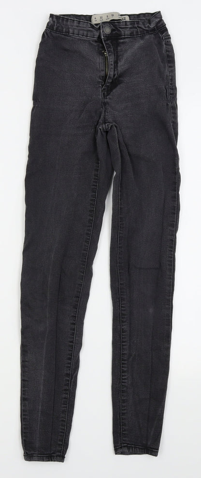 Womens UK Size 4 denim and co Regular Fit Skinny Black Jeans