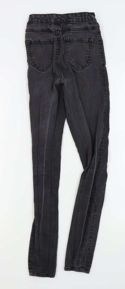 Womens UK Size 4 denim and co Regular Fit Skinny Black Jeans