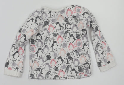 George  Ivory Animal Print  Basic T-Shirt Size 12-18 Months