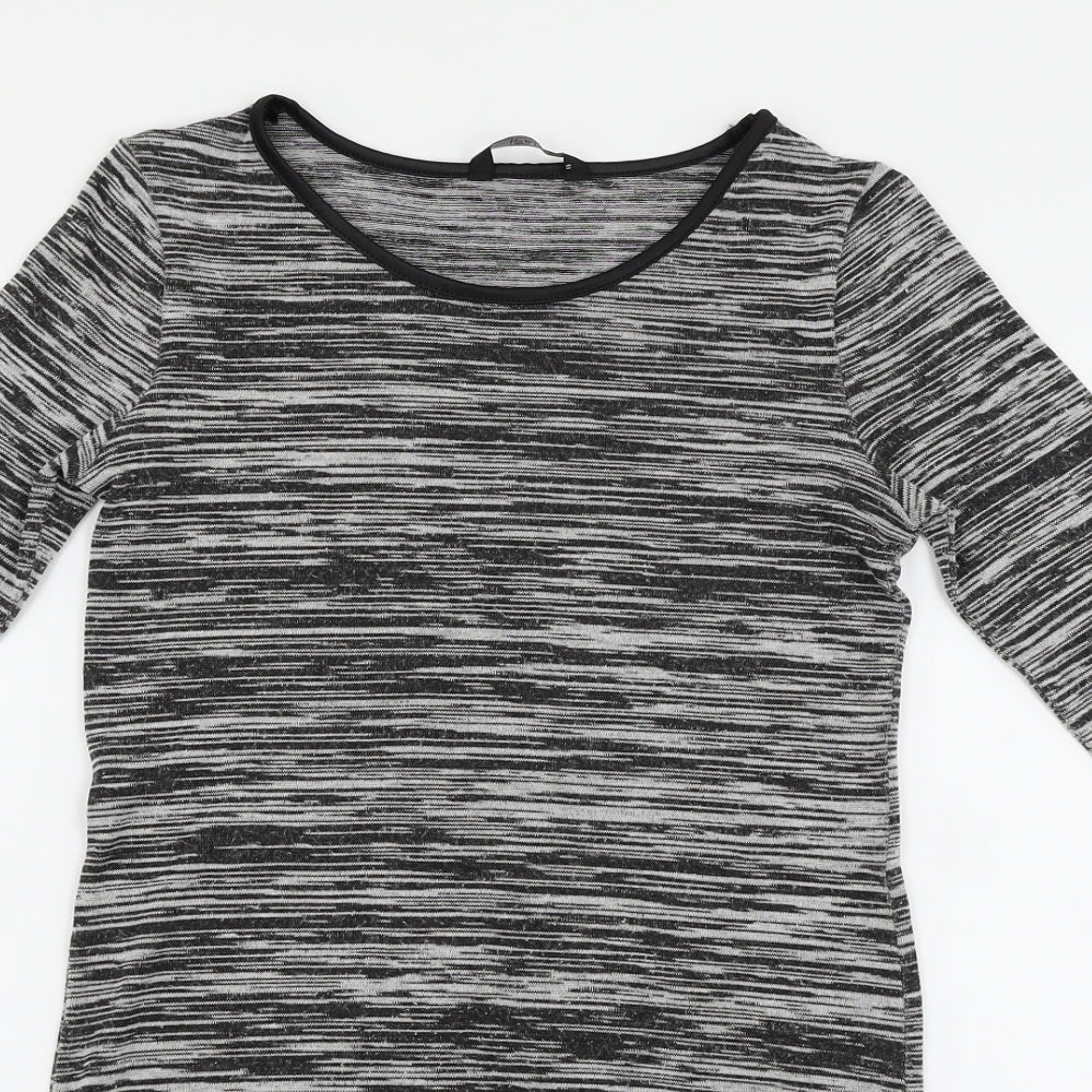 F&F Womens Grey   Basic T-Shirt Size 8