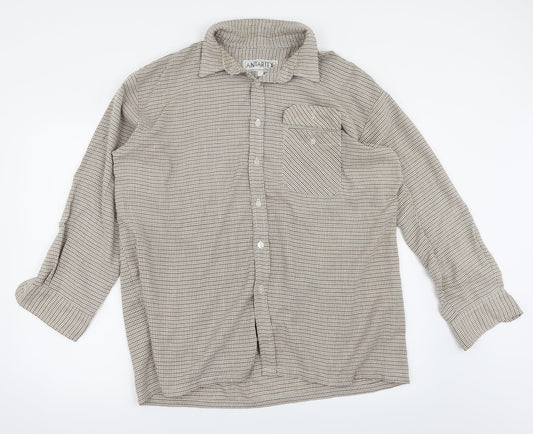 Antarex Mens Multicoloured Check   Button-Up Size L