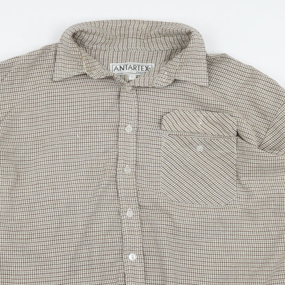 Antarex Mens Multicoloured Check   Button-Up Size L
