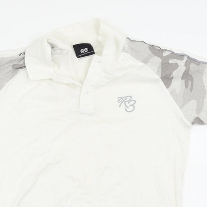 Ripstop Boys White   Basic T-Shirt Size XL
