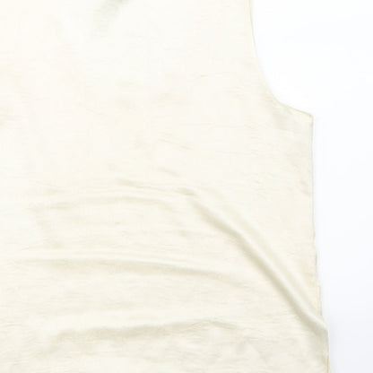 Womens UK Size 12 canda Beige Basic Blouse