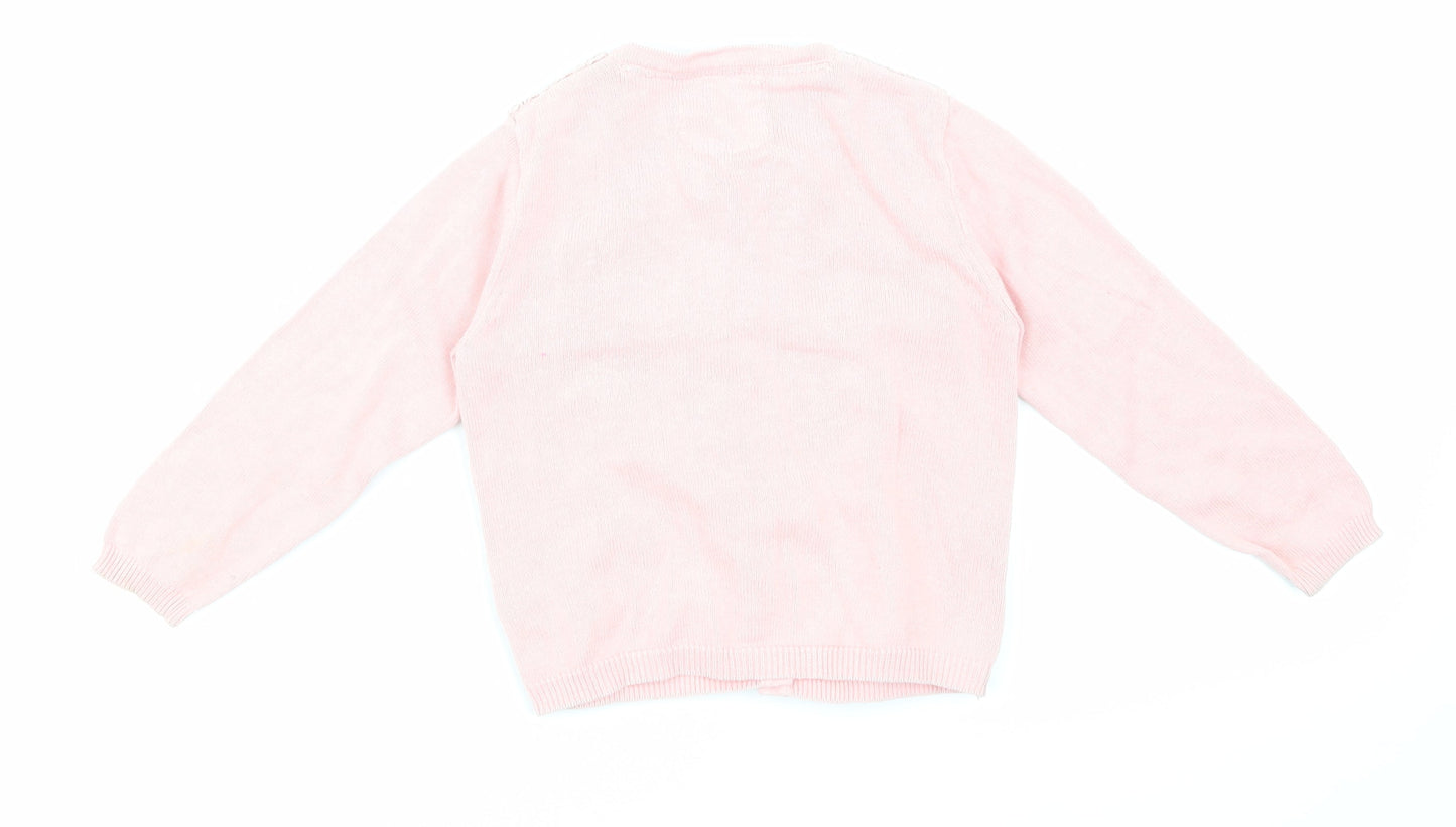 made wtih love  Pink Floral   Jumper Size 12-18 Months