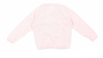 made wtih love  Pink Floral   Jumper Size 12-18 Months