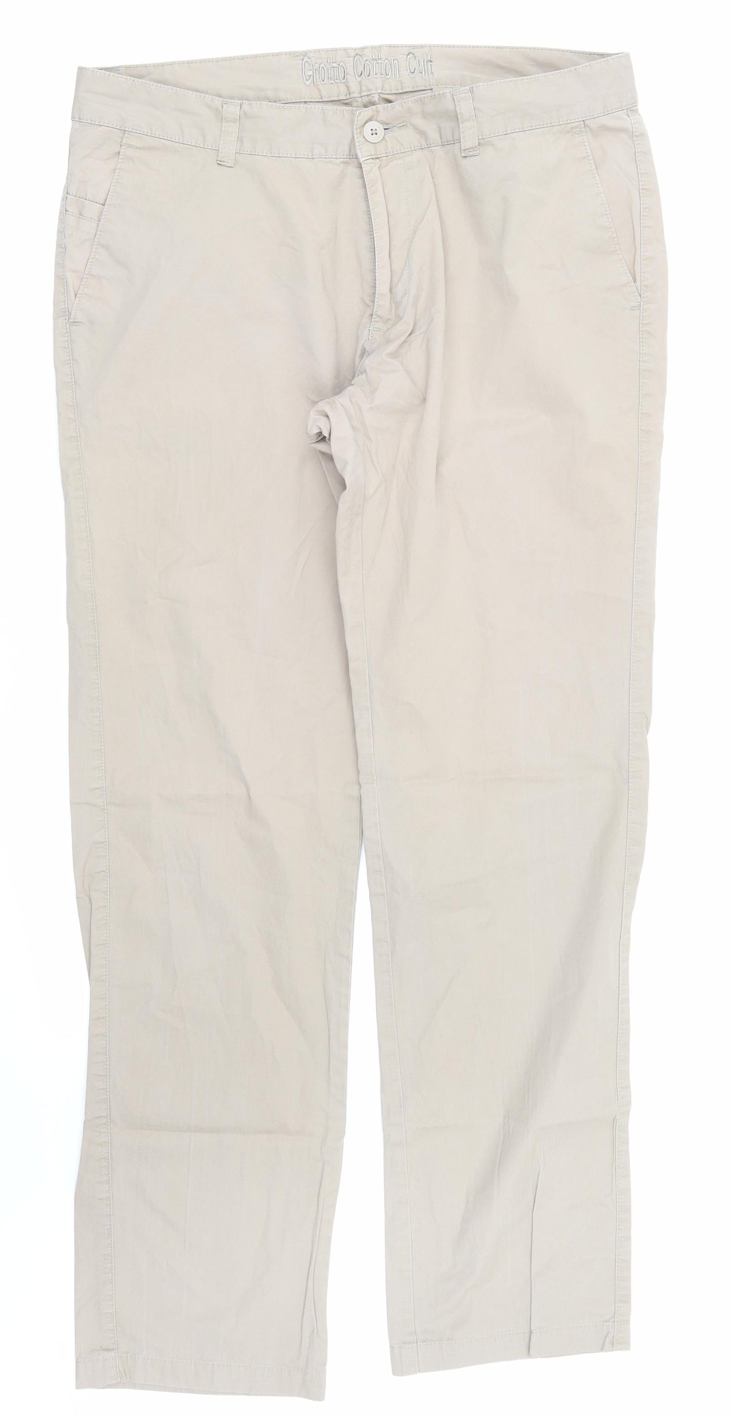 grotto  Mens Beige   Trousers  Size 36 in
