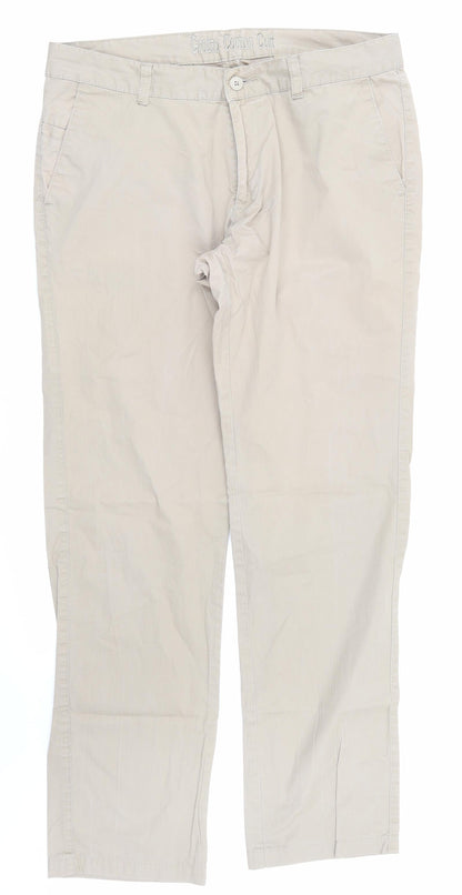 grotto  Mens Beige   Trousers  Size 36 in