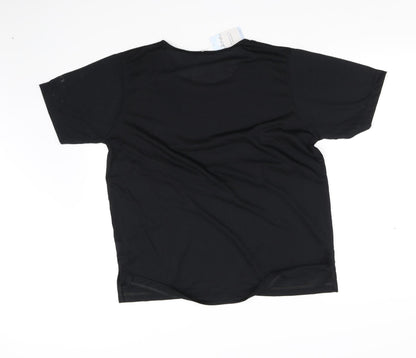 Womens UK Size L pre worn Black Basic T-Shirt