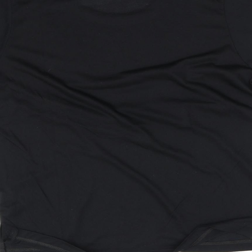 Womens UK Size L pre worn Black Basic T-Shirt