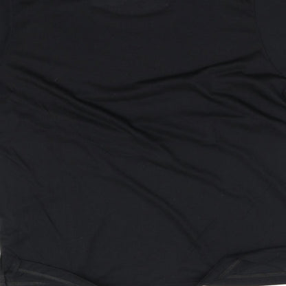 Womens UK Size L pre worn Black Basic T-Shirt