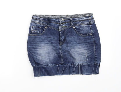 KangaROOS Womens Blue   Flare Skirt Size 27 in