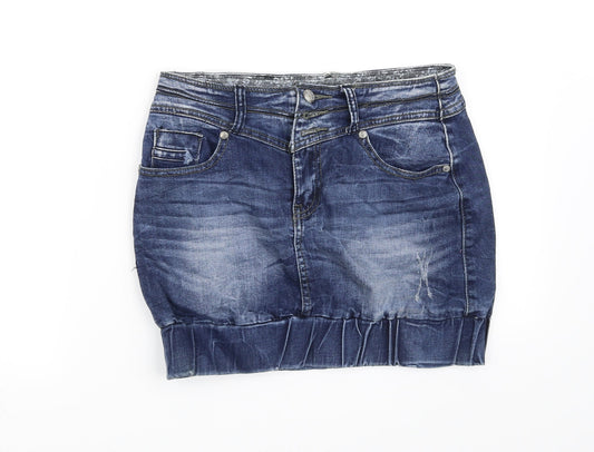 KangaROOS Womens Blue   Flare Skirt Size 27 in