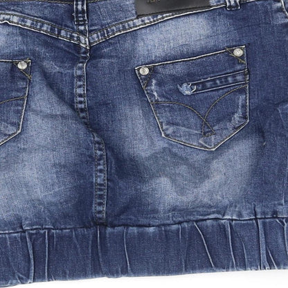 KangaROOS Womens Blue   Flare Skirt Size 27 in