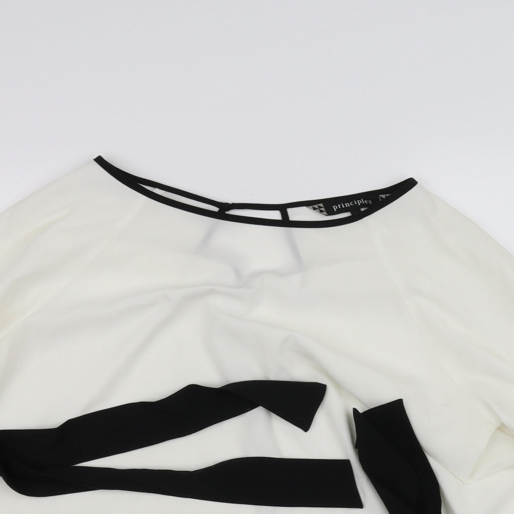 Divided Womens White   Basic Blouse Size 14