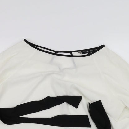 Divided Womens White   Basic Blouse Size 14