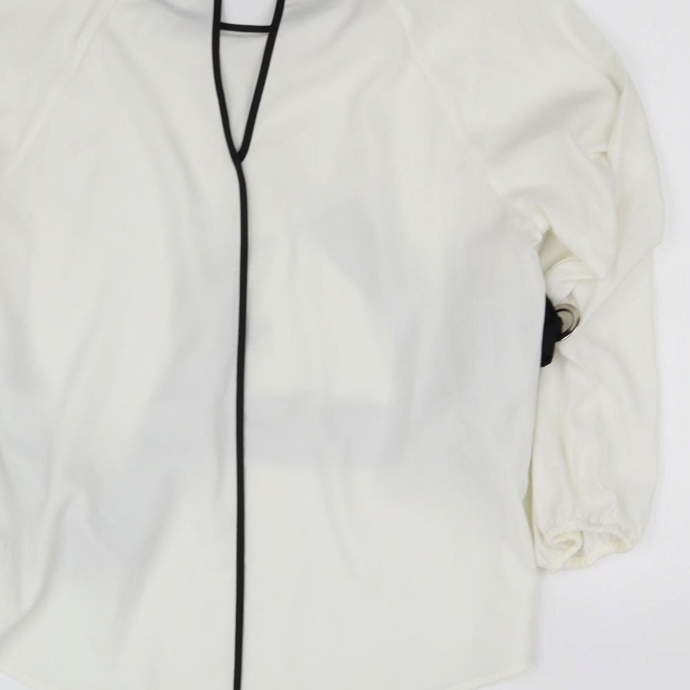 Divided Womens White   Basic Blouse Size 14