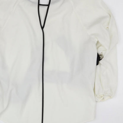 Divided Womens White   Basic Blouse Size 14