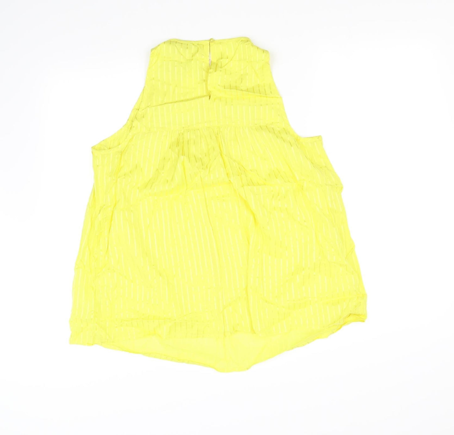 TU Womens Yellow   Basic Blouse Size 14