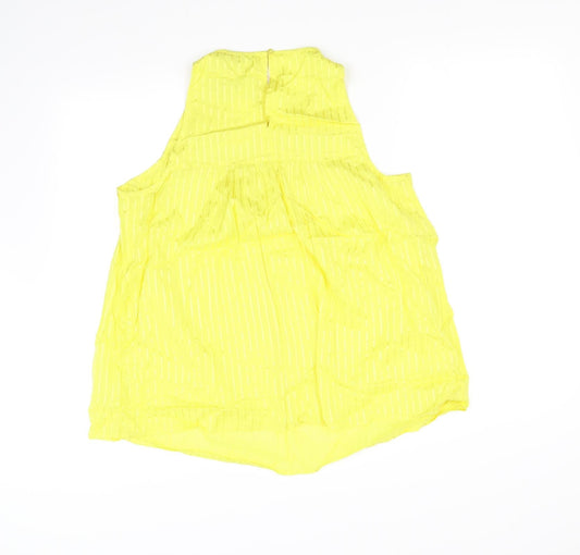 TU Womens Yellow   Basic Blouse Size 14