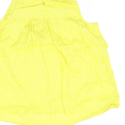 TU Womens Yellow   Basic Blouse Size 14