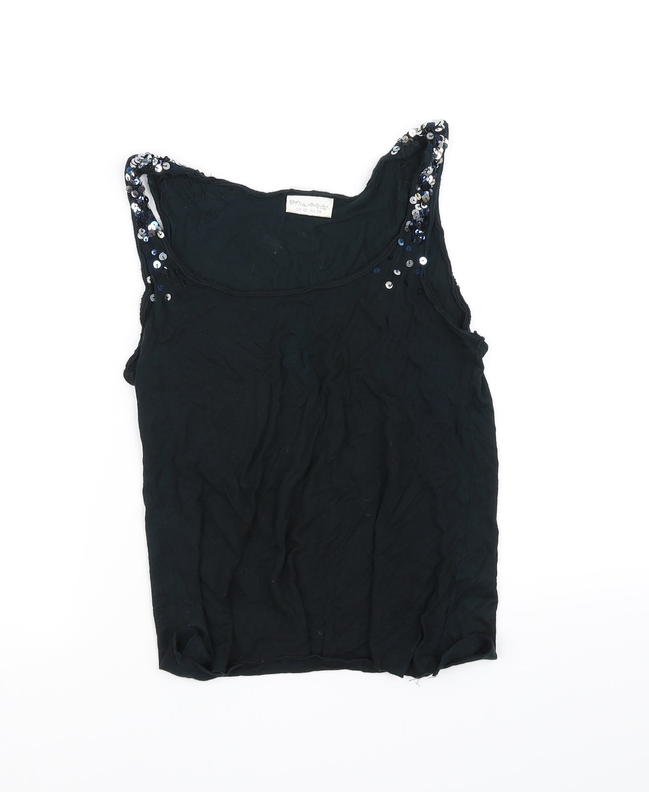 Miss Selfridge Womens Blue   Basic Tank Size 10