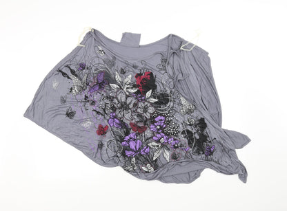 hoch Womens Grey   Basic Blouse Size XS