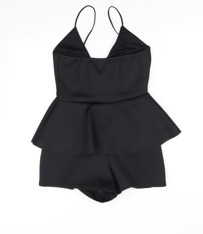 pre worn Womens Black Ikat  Bodysuit One-Piece Size 8 L10 in