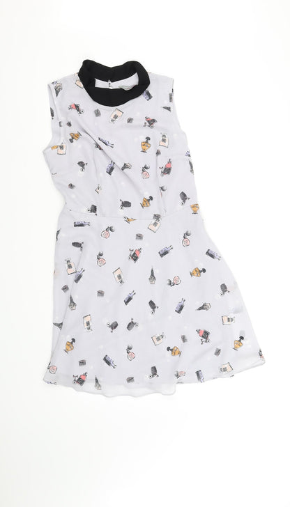 Dorothy Perkins Womens Purple   Fit & Flare  Size 12